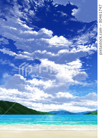 [人像]藍天白雲09_山01_海07 80461747