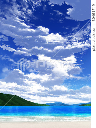[人像]藍天白雲09_山01_海08 80461749