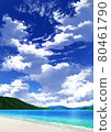 【縱向】藍天白雲10_山01_海09 80461790