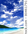[人像]藍天白雲10_mountain 01_sea 10 80461791