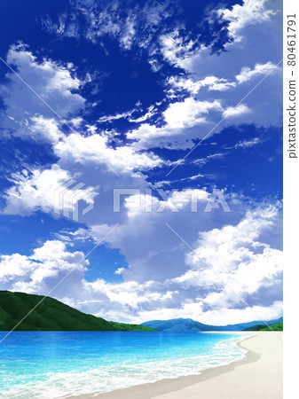 [人像]藍天白雲10_mountain 01_sea 10 80461791