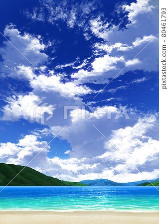 [人像]藍天白雲10_mountain 01_sea 06 80461793