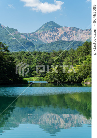 福島縣北鹽原村萬代山五色沼湖 福島縣北鹽原村萬代山五色沼湖 80463089