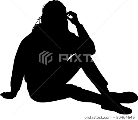 Fashionable fashion silhouette Fashionable fashion silhouette 80464649