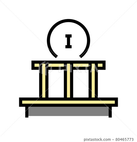 first stage of roof construction color icon vector illustration first stage of roof construction color icon vector illustration 80465773