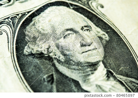 Fragment of a US dollar bill Fragment of a US dollar bill 80465897