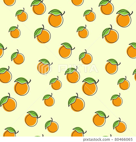orange fruit seamless design illustration 80466065
