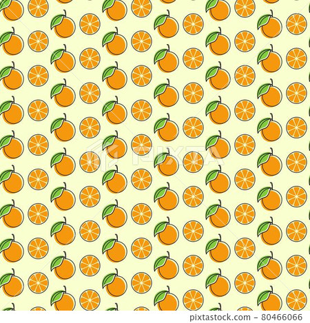 orange fruit seamless design illustration 80466066