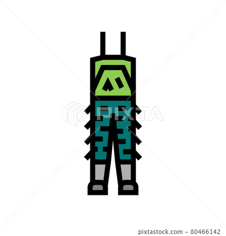 camouflage pants for hunting color icon vector illustration 80466142
