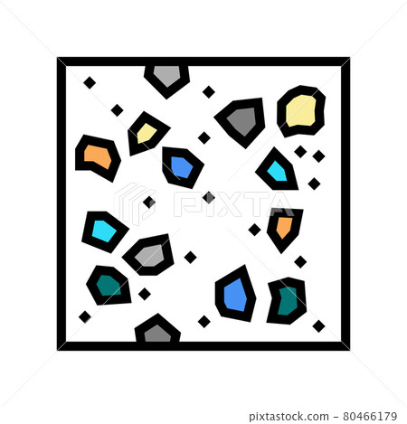 terrazzo mosaic floors color icon vector illustration terrazzo mosaic floors color icon vector illustration 80466179
