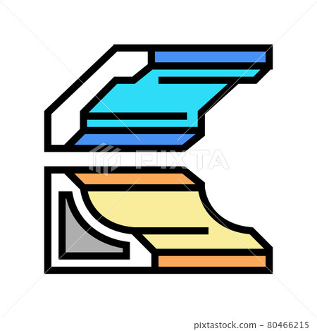 skirting corner color icon vector illustration skirting corner color icon vector illustration 80466215