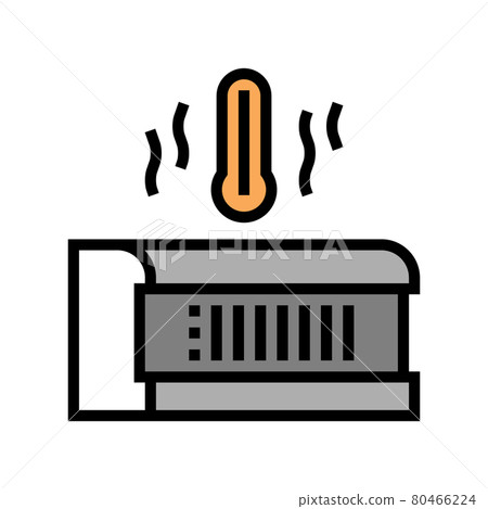 floor heater color icon vector illustration floor heater color icon vector illustration 80466224