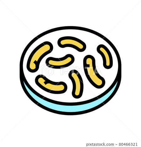 gut bacteria color icon vector illustration gut bacteria color icon vector illustration 80466321