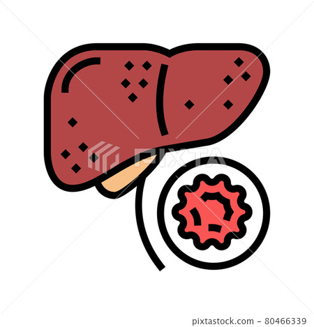 hepatitis B color icon vector illustration - Stock Illustration ...