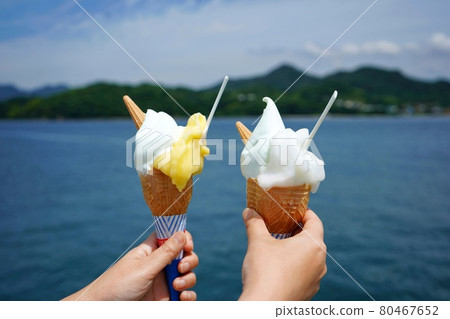 Popular gelato on Ikuchi Island 80467652