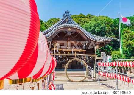 熊野神社夏季Chinowawa神道儀式(愛知縣東海市) 熊野神社夏季Chinowawa神道儀式(愛知縣東海市) 80468630