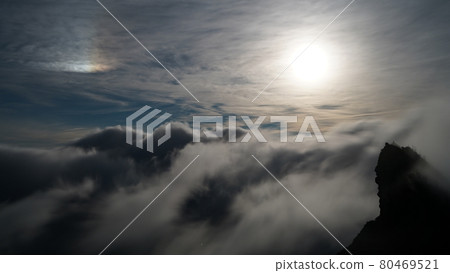 石槌山頂的風景（夜） 80469521