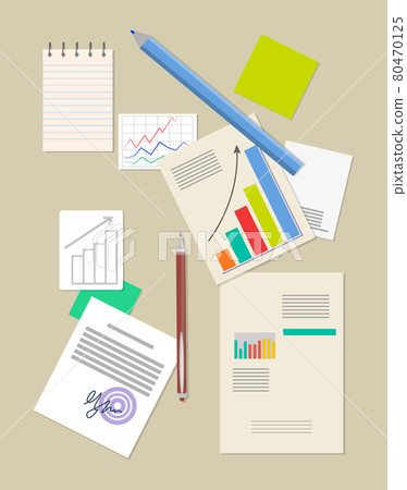 Analytics Big Data and Notepad with Huge Pencil Analytics Big Data and Notepad with Huge Pencil 80470125