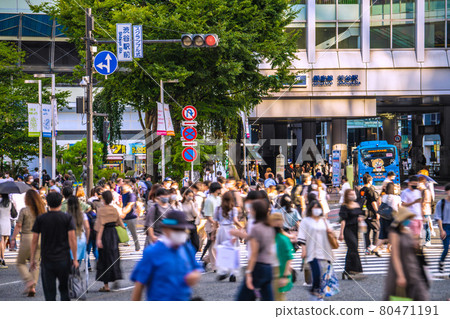 日本東京市容 2848 人感染,最終創歷史新高。雖然是在第四次宣言之下,澀谷卻是人潮洶湧=7月27日 日本東京市容 2848 人感染,最終創歷史新高。雖然是在第四次宣言之下,澀谷卻是人潮洶湧=7月27日 80471191