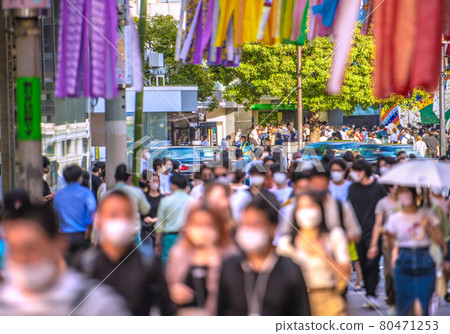 日本東京市容 2848 人感染,最終創歷史新高。雖然是在第四次宣言之下,澀谷卻是人潮洶湧=7月27日 日本東京市容 2848 人感染,最終創歷史新高。雖然是在第四次宣言之下,澀谷卻是人潮洶湧=7月27日 80471253