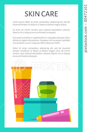 Skin Care Products Vertical Promotional Poster Skin Care Products Vertical Promotional Poster 80472101
