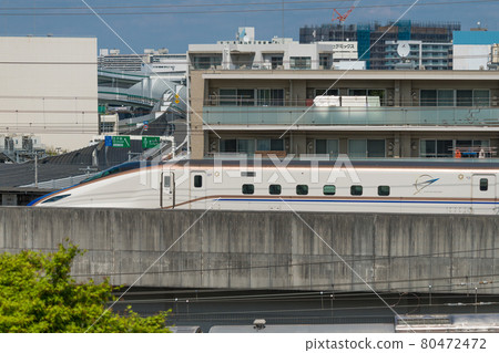 [Tohoku Shinkansen E7 series from Asukayama Park] 80472472