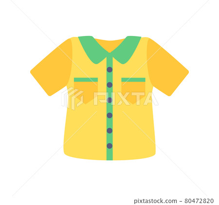 Shirt with Buttons Poster Vector Illustration Shirt with Buttons Poster Vector Illustration 80472820