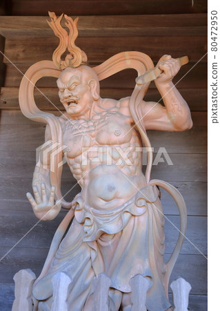 有肌肉脊的仁王像（靜岡縣秋葉總本殿） 80472950