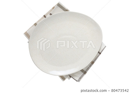 Empty isolated modern plate on white bakground. Empty isolated modern plate on white bakground. 80473542