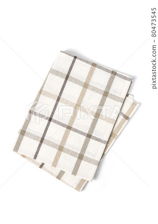 textile napkin isolated on white background. textile napkin isolated on white background. 80473545