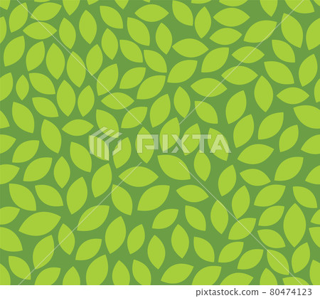 Leaf seamless pattern vector plant background. Nature flat leaf herb green soft vine pattern Leaf seamless pattern vector plant background. Nature flat leaf herb green soft vine pattern 80474123