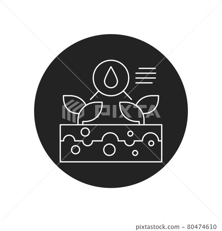 Smart farming black glyph icon. System monitoring the crop field with the help of sensors. Sign for web page, app. UI UX GUI design element. Editable stroke. Pixel Perfect. Smart farming black glyph icon. System monitoring the crop field with the help of sensors. Sign for web page, app. UI UX GUI design element. Editable stroke. Pixel Perfect. 80474610