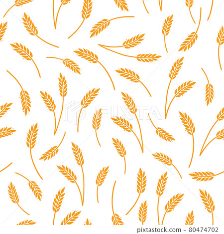 Wheat, barley, rice pattern for cereal Wheat, barley, rice pattern for cereal 80474702