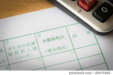 Undepreciated balance column Term-end balance Depreciable depreciable assets Final income tax return Fixed assets Blue declaration Sole proprietorship 80474966