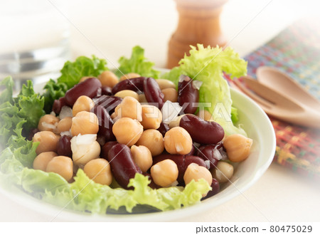 豆沙拉豆沙拉混合豆健康 豆沙拉豆沙拉混合豆健康 80475029