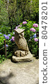 Owl and hydrangea 80478201