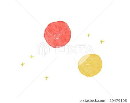 Moon and Ohisama illustration 80479108