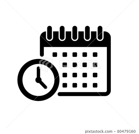 日曆·日程管理·任務矢量圖標說明 80479160