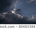 The sun hiding in the clouds 80483384
