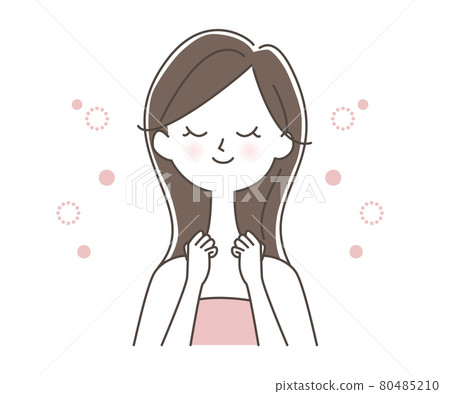 有淋巴按摩的女性 有淋巴按摩的女性 80485210