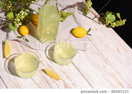 Scenery with a refreshing drink 80485225