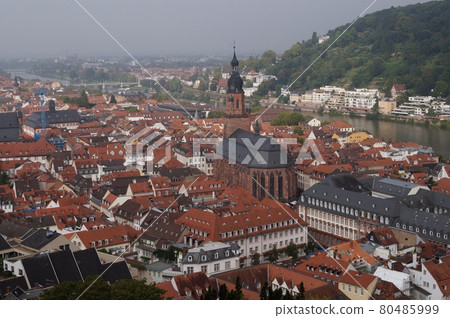 Church of the Holy Spirit seen from Heidelberg Castle, Germany Church of the Holy Spirit seen from Heidelberg Castle, Germany 80485999
