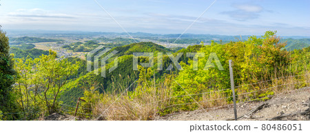 從鎌倉山（兵庫縣葛西市口內町）西側眺望的大全景※作品評論區拍攝位置 80486051