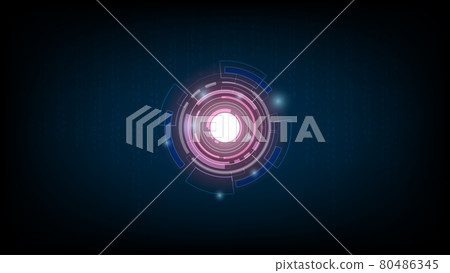Abstract technology background circle digital hi-tech technology design. concept innovation. vector illustration. 80486345