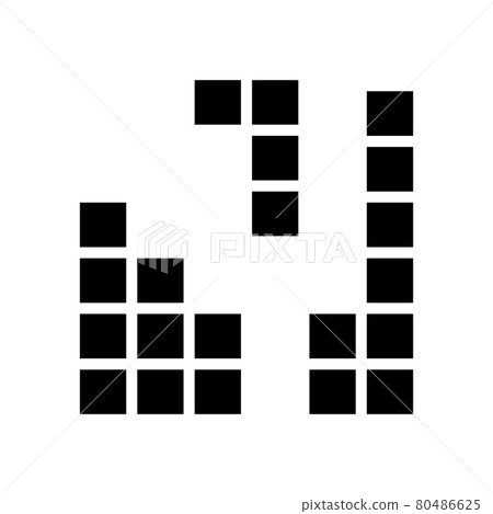 puzzle game glyph icon vector illustration - Stock Illustration ...