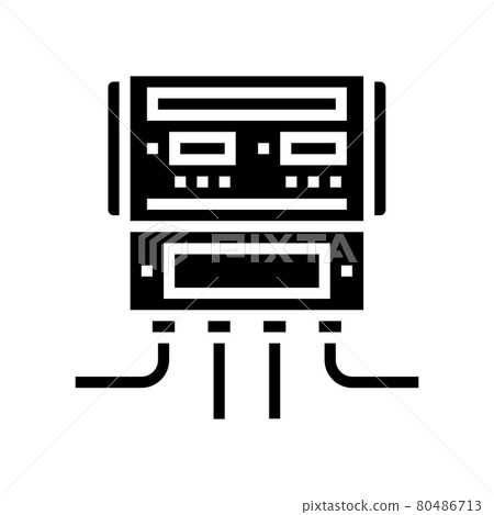 pool equipment monitoring glyph icon vector illustration 80486713