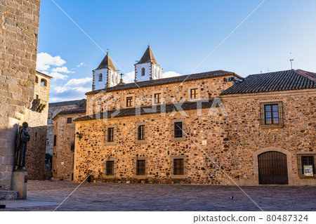 San Francisco Javier church built in baroque style in Caceres, Spain 80487324