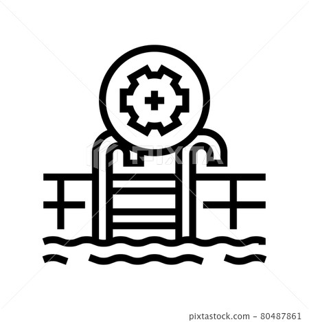 commercial pool services line icon vector illustration commercial pool services line icon vector illustration 80487861