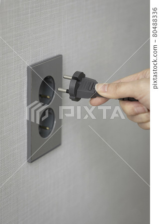 plugging power socket, outlet 80488336