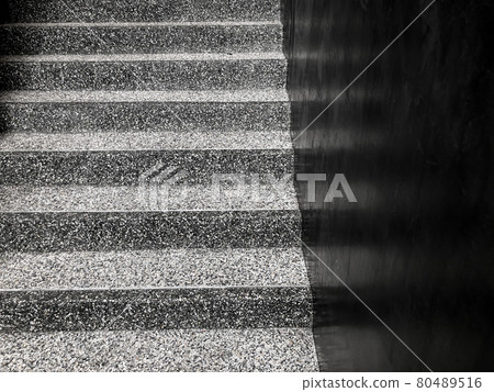 Cement stairs in modern building 80489516